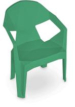 Kit 2 Poltronas Diamond Plástica PP Design Moderno Uso Interno Externo