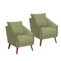 Kit 2 Poltronas Elea com Molas Ensacadas Movellu Home