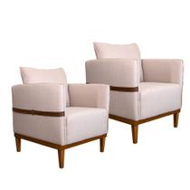Kit 2 Poltronas Indiana com Molas Espirais Movellu Home Kit 2 Poltronas Indiana com Molas Espirais Movellu Home