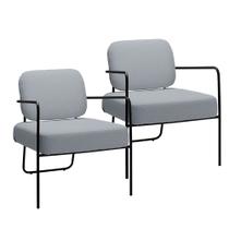 Kit 2 Poltronas Katy Base em Ferro Movellu Home Kit 2 Poltronas Katy Base em Ferro Movellu Home