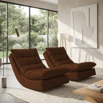 Kit 2 Poltronas Leve Balanço Linho Premium Easy Clean Luxo Balance Para Sala Quarto Conforto Kit 2 Poltronas Leve Balanço Linho Premium Easy Clean Luxo Balance Para Sala Quarto Conforto