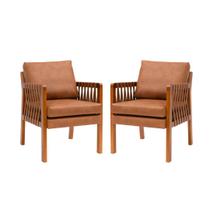 Kit 2 Poltronas Marbella Madeira Maciça Eucalipto Kit 2 Poltronas Marbella Madeira Maciça Eucalipto