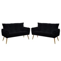 Kit 2 Poltronas Namoradeiras Beta Veludo Aradecor