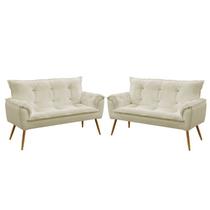 Kit 2 Poltronas Namoradeiras Decorativas Estofadas Para Sala De Estar Opala Sued Bege Aradecor Kit 2 Poltronas Namoradeiras Decorativas Estofadas Para Sala De Estar Opala Sued Bege Aradecor