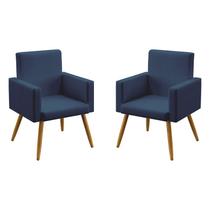 Kit 2 Poltronas Nina Decorativa Pés Palito Aradecor Kit 2 Poltronas Nina Decorativa Pés Palito Aradecor