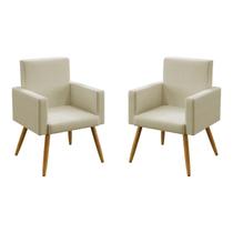 Kit 2 Poltronas Nina Decorativa Pés Palito Aradecor Kit 2 Poltronas Nina Decorativa Pés Palito Aradecor
