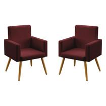 Kit 2 Poltronas Nina Decorativa Pés Palito Aradecor Kit 2 Poltronas Nina Decorativa Pés Palito Aradecor