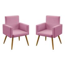 Kit 2 Poltronas Nina Decorativa Pés Palito Aradecor Kit 2 Poltronas Nina Decorativa Pés Palito Aradecor