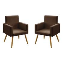 Kit 2 Poltronas Nina Decorativa Pés Palito Aradecor Kit 2 Poltronas Nina Decorativa Pés Palito Aradecor