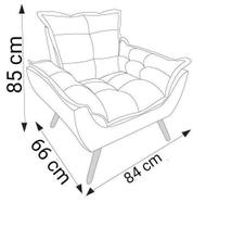 Kit 2 poltronas opala amarela + 2 ALMOFADAS