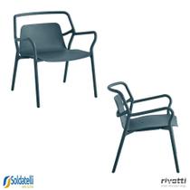 Kit 2 Poltronas Outdoor Enjoy UV Empilhável Várias Cores - Rivatti Kit 2 Poltronas Outdoor Enjoy UV Empilhável Várias Cores - Rivatti