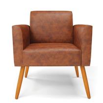 Kit 2 Poltronas Pés Palito Castanho Marisa Corano Nozes D03 - D'rossi Kit 2 Poltronas Pés Palito Castanho Marisa Corano Nozes D03 - D'rossi