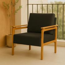 Kit 2 Poltronas Yasmin Para Sala De Estar Ou Recepção Madeira Maciça Em Linho Premium Kit 2 Poltronas Yasmin Para Sala De Estar Ou Recepção Madeira Maciça Em Linho Premium