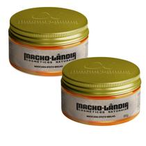 Kit 2 Pomada Cabelo Masculino Efeito Brilho Macholândia 86g