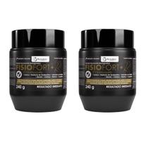 KIT 2 Pomada Fisiofort Premium 240gr Bio Instinto Massageadora Atleta Academia Alivio Relaxamento