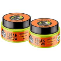 Kit 2 Pomada Matte Freak Show Efeito Seco Alta Fixação 80g Don Alcides