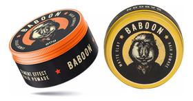 Kit 2 Pomadas Modeladoras Baboon Matte Clay Hair Pomade 80g