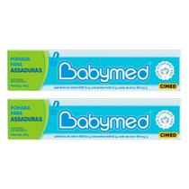 Kit 2 Pomadas Para Prevenção De Assaduras Babymed Azul 45g Kit 2 Pomadas Para Prevenção De Assaduras Babymed Azul 45g