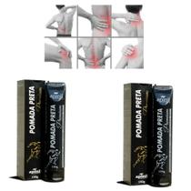 KIT 2 PomadaS Preta Apinil PREMIUM Alívio de Torcicolos e Torções com Ingredientes Naturais