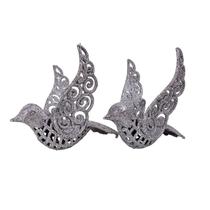 Kit 2 Pombas de Natal Enfeite Decorativo Pássaros Natalino