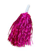 Kit 2 Pompom Metalizado Mamãe Sacode Líder De Torcida Festa Kit 2 Pompom Metalizado Mamãe Sacode Líder De Torcida Festa