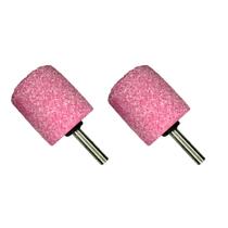 Kit 2 Ponta Montada Rosa Para Retifica C238 38x38mm Haste 1/4