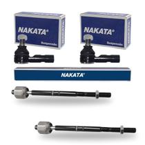 Kit 2 Ponteira Terminal Direção + 2 Barra Axial Hilux Pickup e SW4 2005 até 2015 Nakata