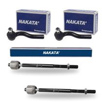 Kit 2 Ponteira Terminal Direção + 2 Barra Axial Siena Strada Palio e Weekend Nakata Kit 2 Ponteira Terminal Direção + 2 Barra Axial Siena Strada Palio e Weekend Nakata