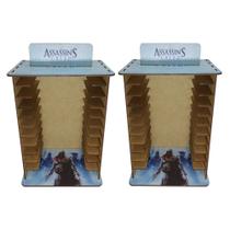 Kit 2 Porta 11 Jogos Físico Ac 22x16,3x29,4 Mdf Madeira Adesivada Kit 2 Porta 11 Jogos Físico Ac 22x16,3x29,4 Mdf Madeira Adesivada