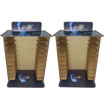 Kit 2 Porta 11 Jogos Físico Sf 22x16,3x29,4 Mdf Madeira Adesivada