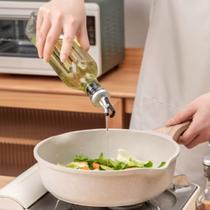 Kit 2 Porta Azeite de Vidro 500ml Cada com Dosador Funil Óleo Vinagre Cozinha