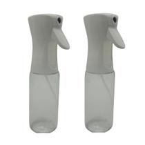 KIT 2 PORTA AZEITE ÓLEO VINAGRE GALHETEIRO BICO DOSADOR SPRAY Cor:Branco