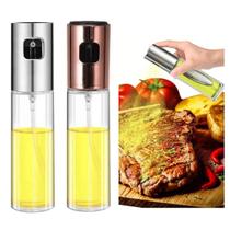 Kit 2 Porta Azeite Vinagre Spray Temperar Salada sem Desperdício Cozinha Gourmet Dourado Rose Gold - Exclusivo