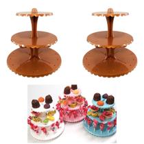 Kit 2 Porta Balas Acrílico 3 Andares Doces Bala Pirulitos - Nielshop