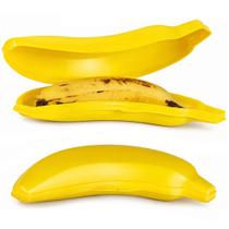 Kit 2 Porta Banana para Levar no Trabalho Escola e Passeio Plasútil