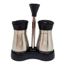 Kit 2 Porta Condimento de Vidro 120ml e Suporte