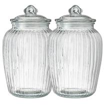 Kit 2 Porta Condimento De Vidro Cozinha Bala Bolacha 2200ml