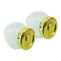 Kit 2 Porta Condimentos de Vidro Dourado 180ml