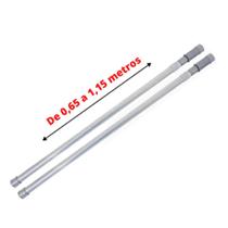 Kit 2 Porta Cortina Varão Universal Box Banheiro 0,65 x 1,15