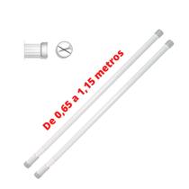 Kit 2 Porta Cortina Varão Universal Box Banheiro 0,65x1,15