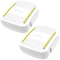 Kit 2 Porta Cotonetes Portátil Branco para Viagem Acessórios Kit 2 Porta Cotonetes Portátil Branco para Viagem Acessórios