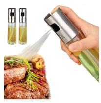 Kit 2 Porta eite E Vinagre Spray Aço Inox Sem Desperdício