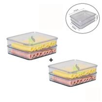 Kit 2 Porta Frios Hermético Com tampa - ML Kit 2 Porta Frios Hermético Com tampa - ML