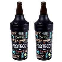 Kit 2 Porta Garrafas 600ml Camisinha Lettering Bar Buteco