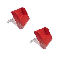 Kit 2 Porta Guardanapo De Mesa Com Tampa Acrílico Vermelho Kit 2 Porta Guardanapo De Mesa Com Tampa Acrílico Vermelho