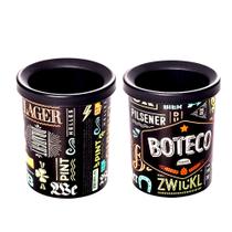 Kit 2 Porta Latinha Térmico 350ml Lettering p/ Bar e Boteco