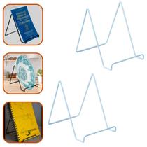 Kit 2 Porta Livros Expositor De Mesa Aramado Balcão Branco Kit 2 Porta Livros Expositor De Mesa Aramado Balcão Branco