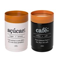Kit 2 Porta Mantimentos Plug 1,15L Cantinho Do Café Decorado Kit 2 Porta Mantimentos Plug 1,15L Cantinho Do Café Decorado