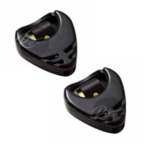 Kit 2 porta palheta spring violão guitarra baixo preto