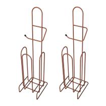 Kit 2 Porta Papel Higiênico de Chão Isabela Cobre